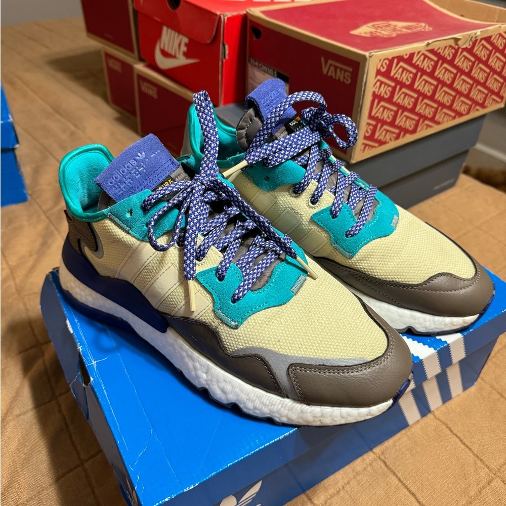 Colorful adidas nite jogger shoes